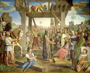 Preparativos para el asalto a Jerusalén de Friedrich Overbeck